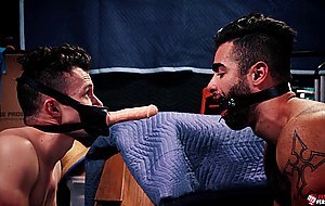 Hot threesome sex toys with Devin Franco Grant Ducati and Lucas Leon