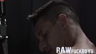 RawFuckBoys - Crazy Hot boy Tom turns very bad as he raw fucks 6-pack bro