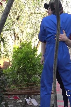 2473 Young Straight Worker Fucked Outdoor by Collegue