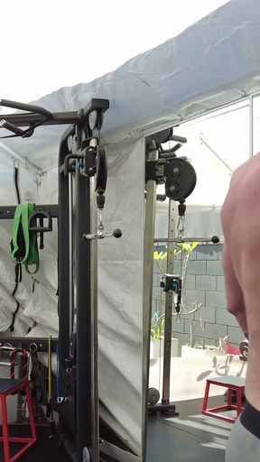 Madison and Han pump up biceps   Clip 3