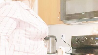 Fawxy Baux's businesswoman pussy squirts and drips with pleasure on the couch