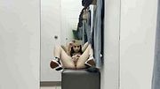 Solo Hot Teen KittiCream With Perfect Ass Fingers Herself in Public And Moans