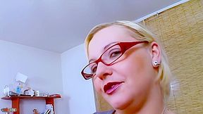 Anal Screw In The Office With The Little Golden-haired Maeva Blue