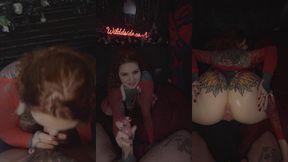 happy wildd kinkmas day 3 fishnet ruined all holes filled anal creampie