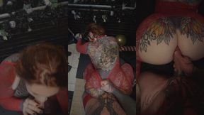 happy wildd kinkmas day 3 fishnet ruined all holes filled anal creampie