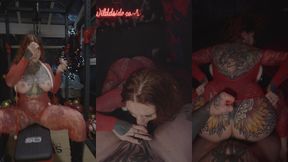 happy wildd kinkmas day 3 fishnet ruined all holes filled anal creampie