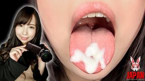 Kurumi's Blowjob: Sensations with Saliva