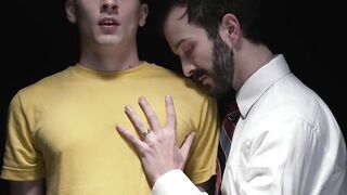 The virgin boy Tyler Tanner got rammed deeply by a dildo before being pounded hard by