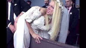 Naughty Bride gets Double Penetration on her Wedding Day