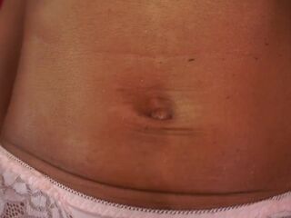 Femdom-goddess Rosie Reed Hawt Black Bellybutton Fetish Worship