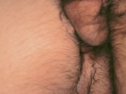 Hairy Tattooed Bear Fucks Bareback in Club Toilet