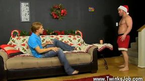 Hot twink scene Okay, forget the traditional idea of Santa in his