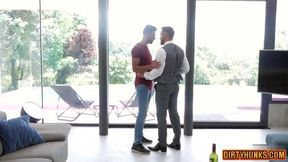 Muscle fag trio-some With man-cream fountain