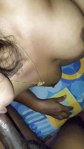 Sri Lankan Desi Indian Tamil Wife Get Blowjob and Back Fuck