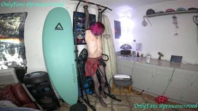 Roped Up Stringing Up Demolished Climax Femboy Jacked in Restrain Bondage