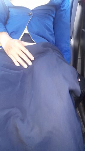Crossdressing Wearing Woman Bca Bank Uniform
