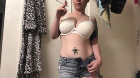 Big StepSister Caught Smoking