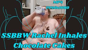 SSBBW Rachel Becomes a Feedee To Inhale Two Chocolate Cakes MP4 1920x1080