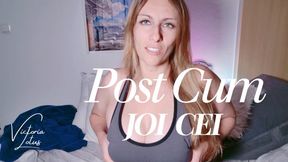 Blonde MILF Guides Intense Jerk-Off Instruction CEI Cum Eating Session
