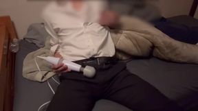 Electric Maiki crushed suit nipples until cum drenched gay squirming