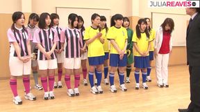 Hairy girl gets pussy cumshot after sucking and fucking coaches