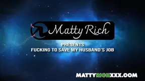 Hot milf saves hubby's job with incredible fucking skills