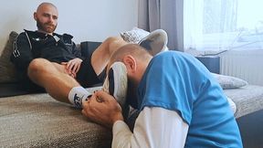 Hot barefoot Danken foot worship part 1