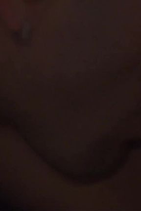 Hot girl gets tits full of cum after sucking and riding a huge cock on the chair