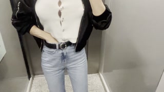 Who Knew Elevators Could Make Me So Horny?  Touching Myself in the Elevator… Anyone Could’ve Walked