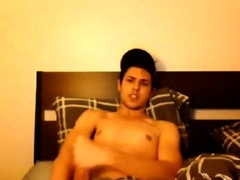 Twink's Amateur Striptease and Webcam Jerk Off Session