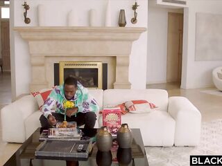 Blacked Cheating Tiny Golden-haired Takes on 2 Biggest Bbcs