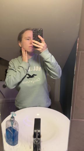 Undressed in the Bathroom