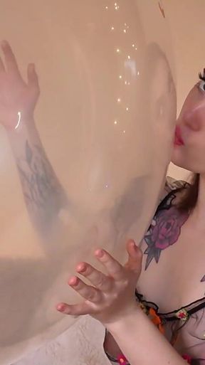 Transparent Balloon Kissing