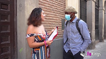 Curvy Gigi Lust seduces random guys at the street and bangs one of 'em for us!!