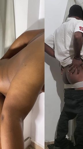 Straight Boy Sneaks Out of His House for Some Quick Gloryhole Suck and Fuck