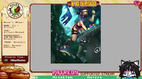 Big-titted hentai babe gives sloppy blowjob to huge cock