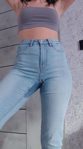 Desperation Pee in Jeans Part 1