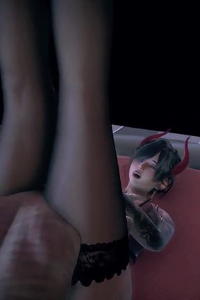 B042 Asian Goddess Thigh Clamp Neck