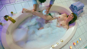 ”T-girl wifey Izzy Wilde bathed & analed”