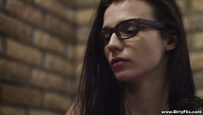 All natural rather too pale GF Riley Jorden goes nuts about riding dick
