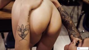 ”Sexy asian bully fucks lesbian university babe”