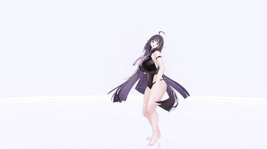 Thicc Elf VTuber Outfit Change Until Nude | KPop Sparkling MMD