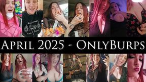 April 2025 OnlyBurps Compilation - BBW Boobs Flashing while Burping Belching Cleavage and Big Tits Teasing Gassy Girl