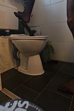 Sissy in Stockings Rides Her Dildo Pt1