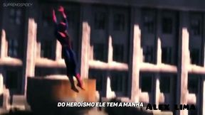 homem aranha se depara com duas taradas gostosas . paty bumbum . e . melissa devassa . e meteu a rola nas duas