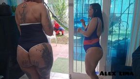 homem aranha se depara com duas taradas gostosas . paty bumbum . e . melissa devassa . e meteu a rola nas duas