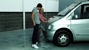 Steamy car rendezvous with gold and heat