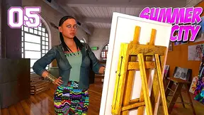 Denise Tempts Students in Steamy Summer City Escapade