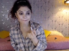 Pale amateur teen brunette Lynn Love