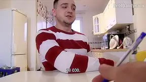 Debt Dandy ~ Uncut Chubby Dude Screams Through Intense POV Anal